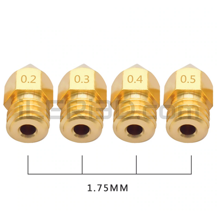 MK8 1.75mm Pirinç Nozzle - Ender 3 1.75mm Pirinç Nozzle